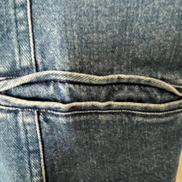 80s Mini Zip Up Denim Dress 4P - Picture 11 of 15